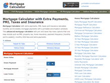 Tablet Screenshot of mortgage-calculator.net